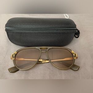 Stylish Gold and Brown Sunglasses